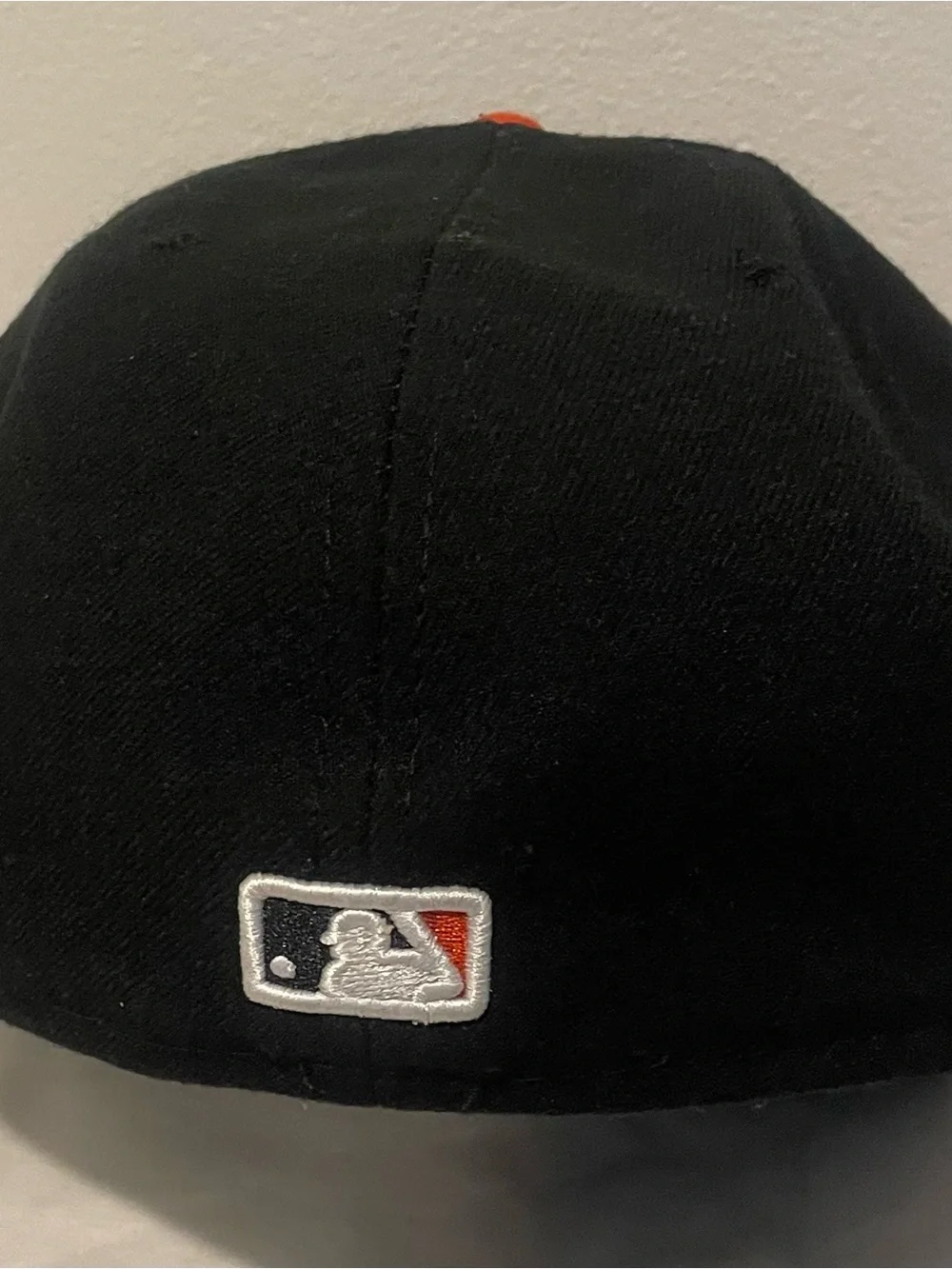 New Era Baltimore Orioles MLB Black and Orange Fitted Baseball Hat 7 1/2 - Picture 5 of 5